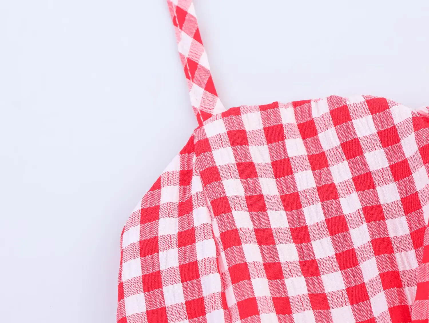 2025년 패션 여성 여름 신상 유럽 및 미국 스타일 기품 있는 다용도 체크 무늬 백리스 미디 드레스