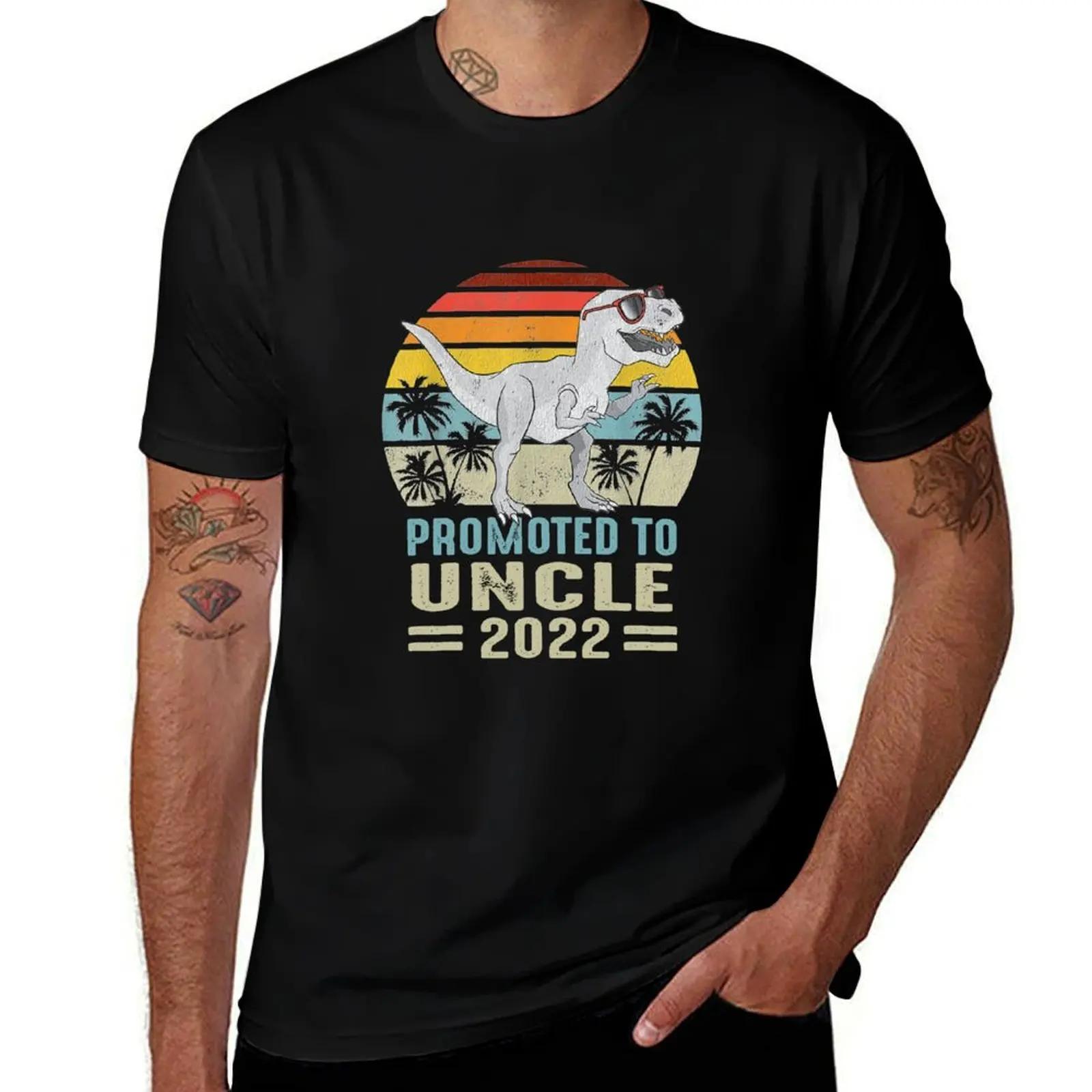 Promoted To Uncle 2022 T Rex Saurus Family Matching T-Shirt t shirt personalised T-Shirt