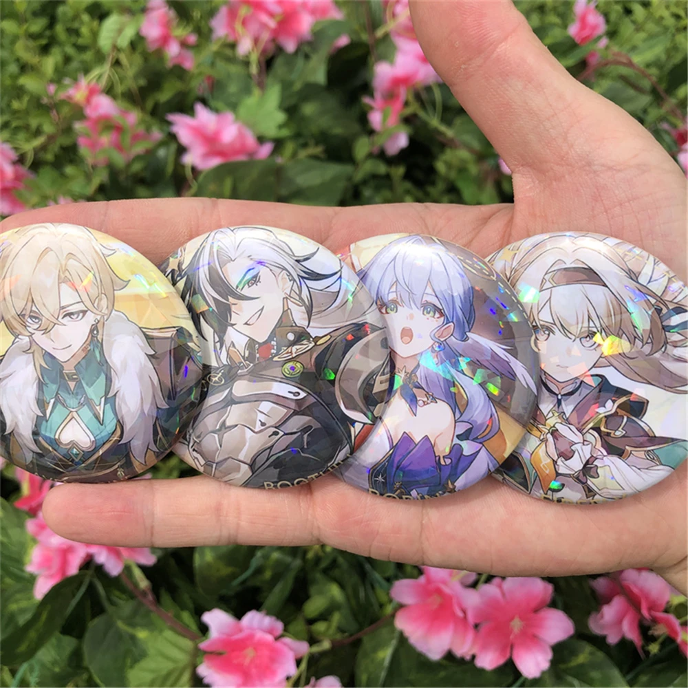 Anime Honkai: Star Rail Robin Firefly Aventurine Boothill Cosplay Costumes SPTE Tin Plated Pin Badge Accessories Pendant Prop