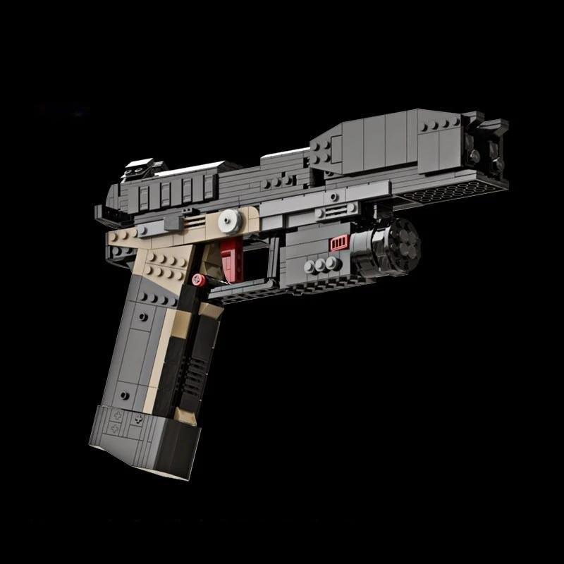 724PCS Smart Pistol MK5 Bouwstenen Emissibility Met Bullet Monteren Gun Bricks Wapen Speelgoed Cadeau Voor Militaire Fan