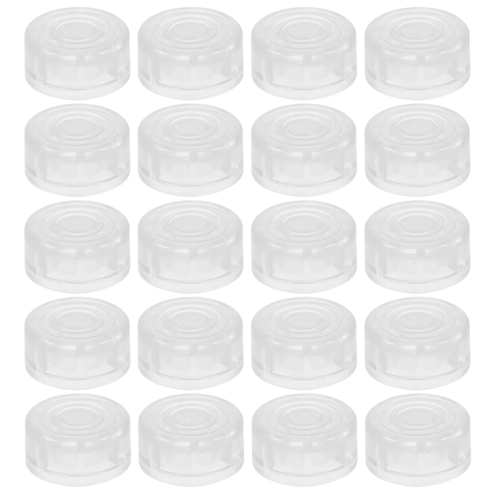 20 szt. Nakładek na przełączniki nożne do pedałów gitarowych, stylowe, przezroczyste osłonki ochronne do akcesoriów instrumentów muzycznych