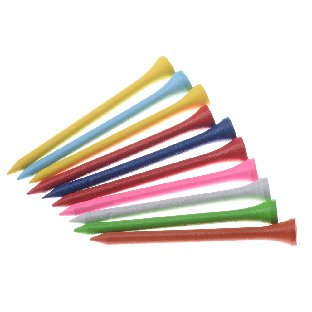 مقعد كرة جولف خشبي عالي الجودة، إكسسوارات جولف مختلط الألوان 100 قطعة، لون عشوائي #6