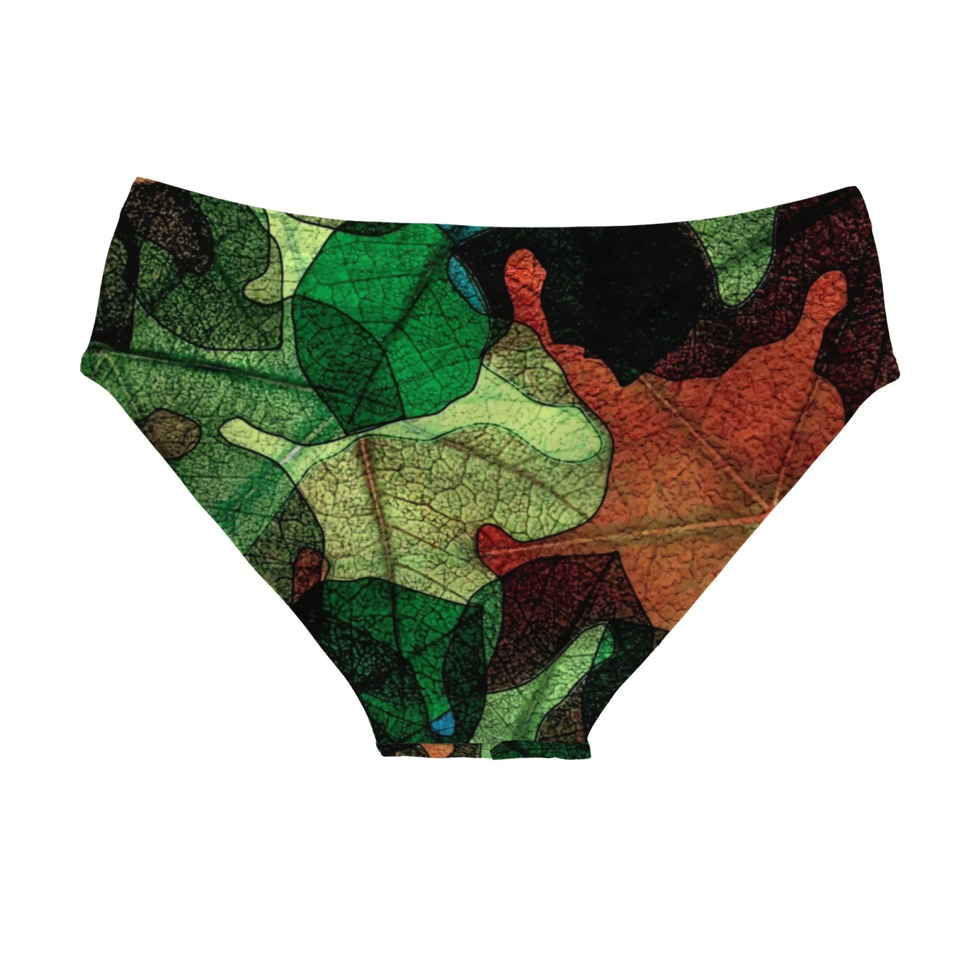 Retro Plant Dead Leaf Texture Printing Men's Swimming Trunks Fashion Trend Swimming Pool Vacation Briefs Comfortable Swimsuit