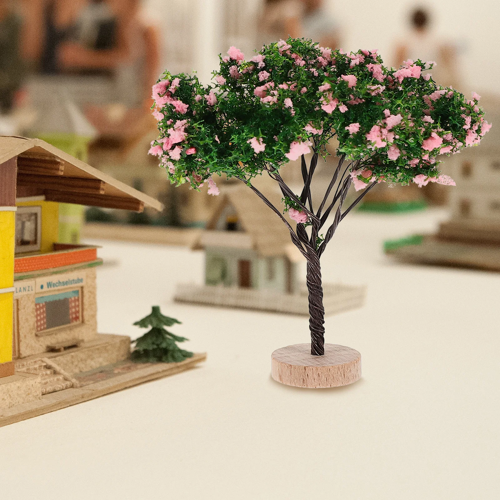 

2pcs Miniature Scenery Tree Realistic Design For Christmas Party Decor Desk Living Room Sand Table Layout Decoration