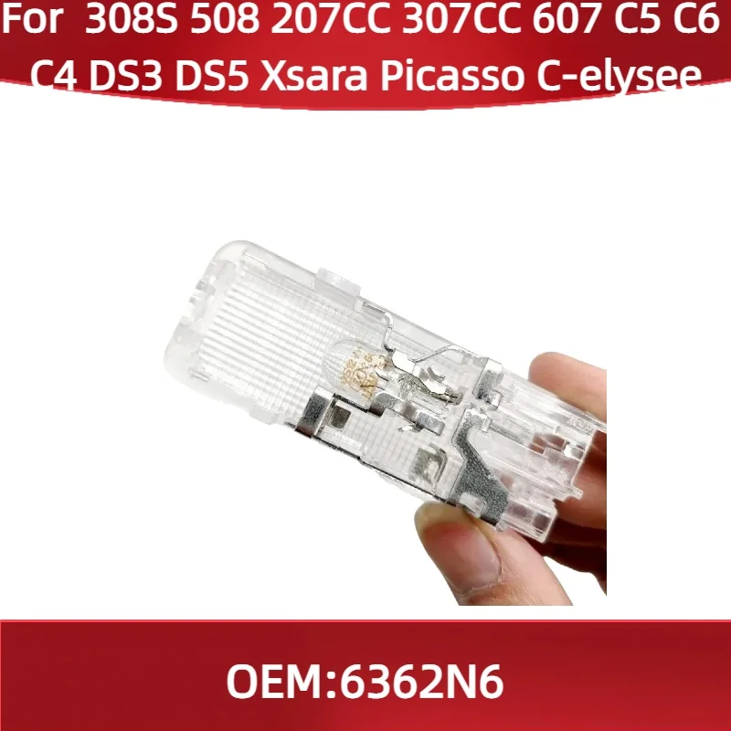 6362N6 LED License Plate Light for Peugeot 308S 508 207CC 307CC 607 for Citroen C5 C6 C4 DS3 DS5 Xsara Picasso C-elysee
