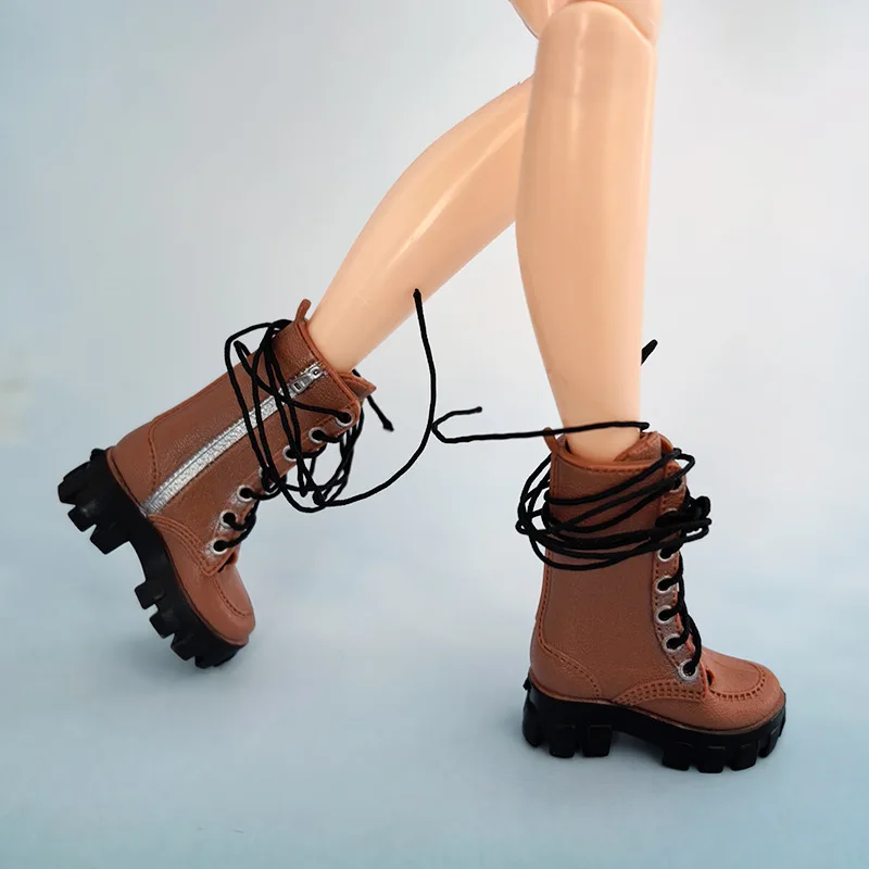 BJD Doll Shoes Ob22 Ob24 1/12 Doll Boots Versatile Doll Boots Parts Fashion Female Doll Short Boots Cool Girl Dress-Up Toy Shoes