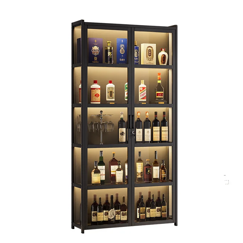 

Locker with light bar against the wall