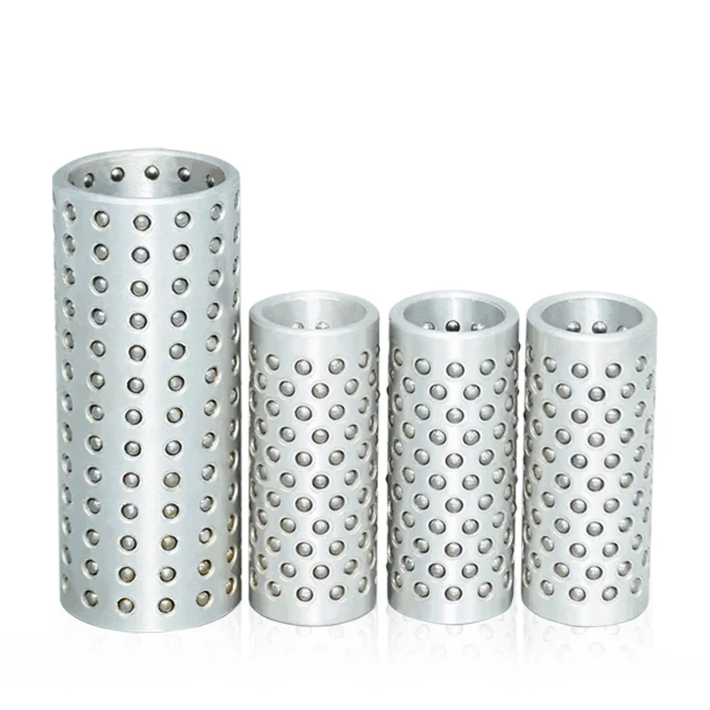 Aluminum alloy steel ball bushing sliding sleeve linear bearing ball cage steel ball bushing die guide column bushing