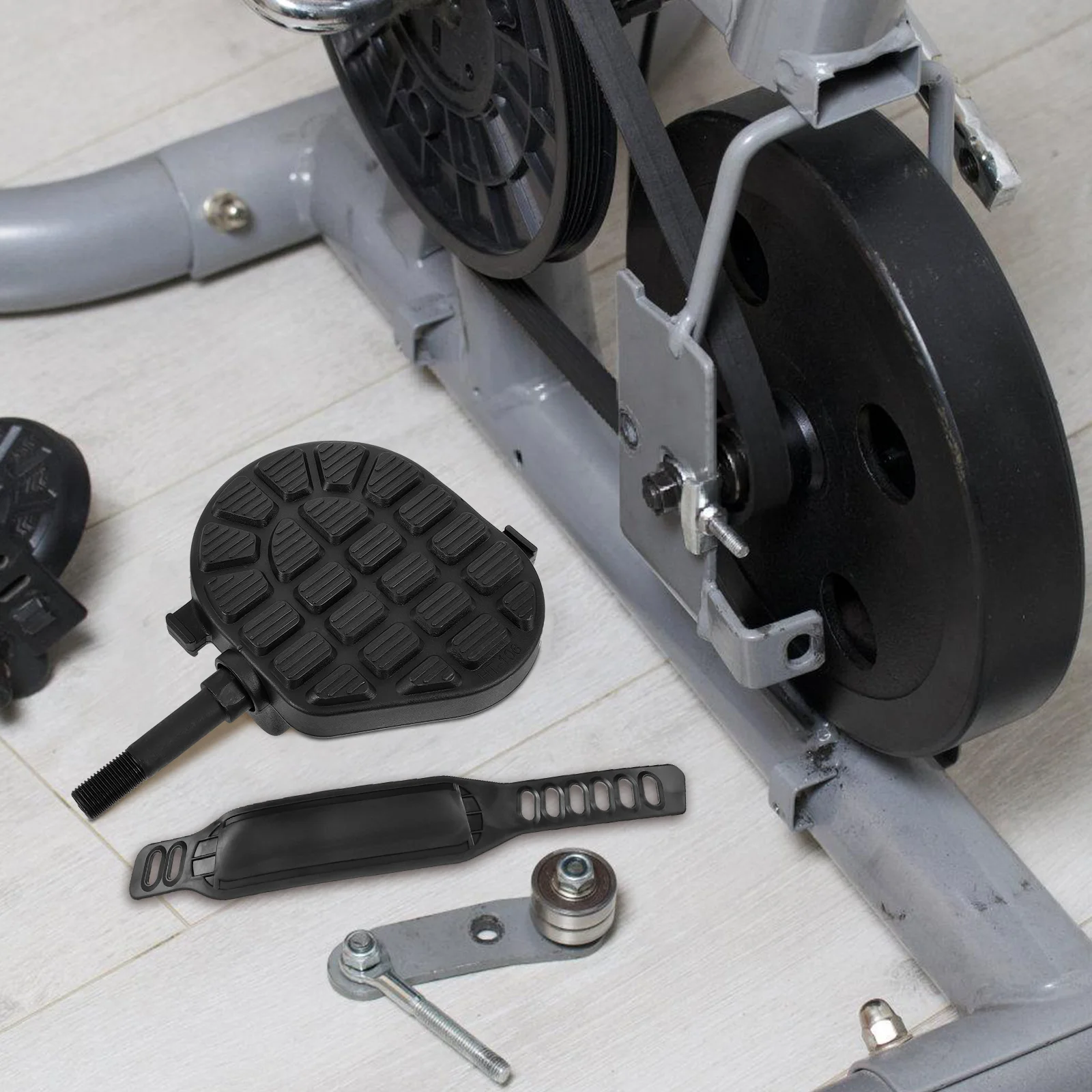 

Non-Slip Bike Pedals Set Universal Bicycle Pedals For Indoor Cycling Mountain Fitness With Straps Antiskid Pedal Accessories