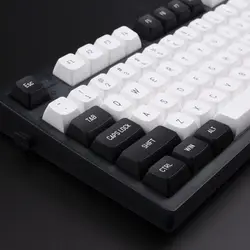 149 Keys Minimalist White Black PBT Keycaps For Mx Switch Mechanical Keyboard Similar Cherry Profile Double Shot ISO Keycap DIY