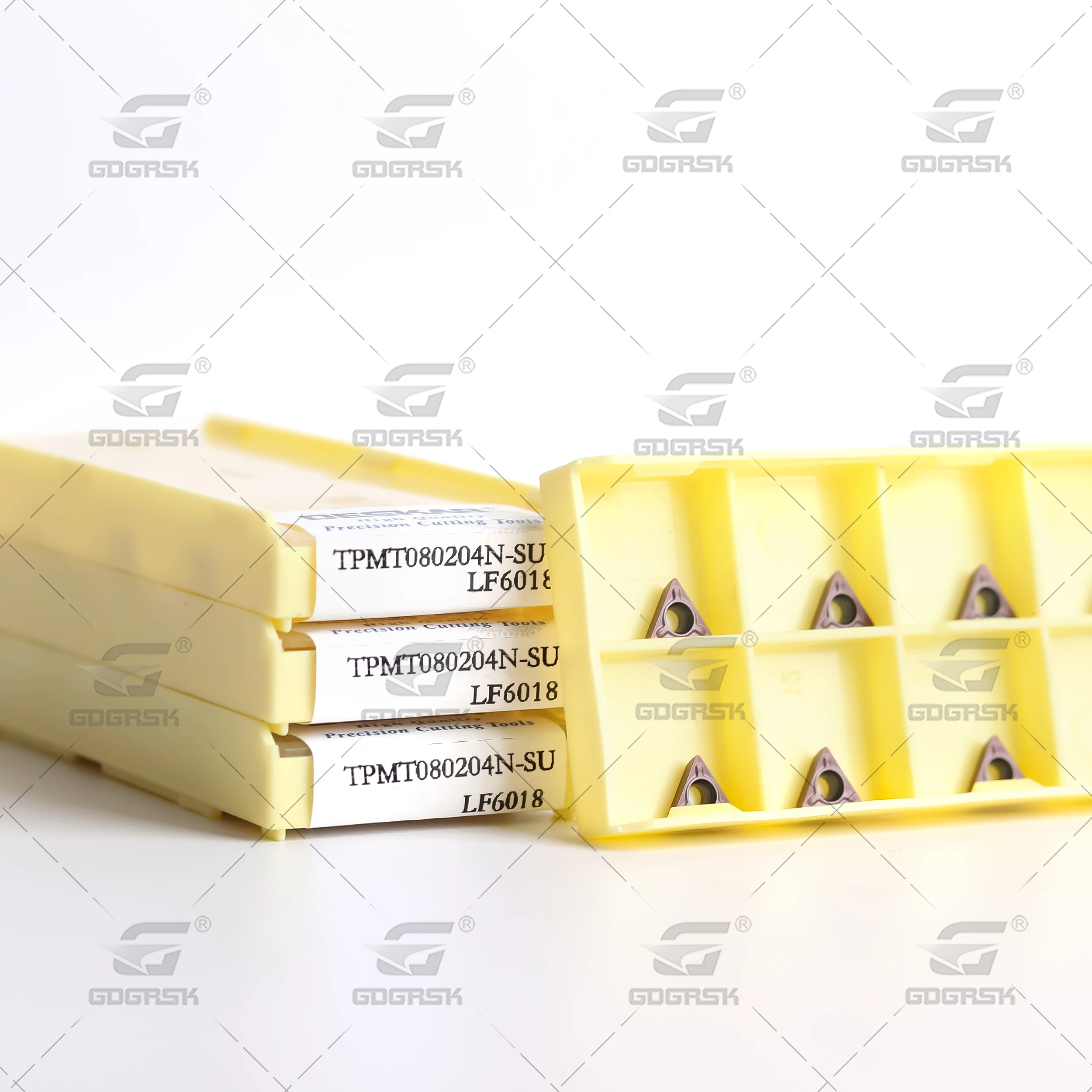 DESKAR-CNC Torno Carbide Inserções, Metal Torneamento Ferramentas, Processamento De Aço Inoxidável, Cortador Parte, TPMT080204N, SU LF6018
