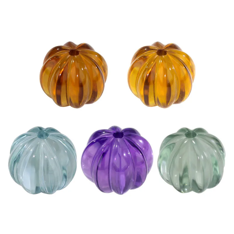 

1 шт., резной тыквенный полный отверстий, лабораторный выращенный пьезоэлектрический кристалл, драгоценный камень для самостоятельного изготовления ювелирных изделий FPPJ, оптовая продажа, природа