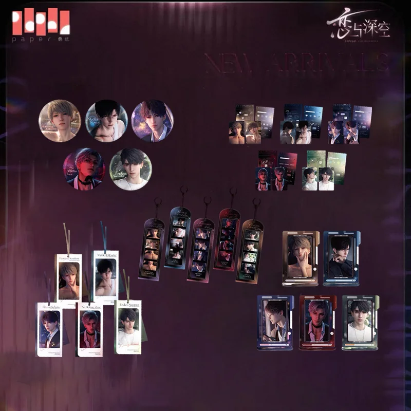 Sunsyea Love and Deepspace Official Merch Original XYQS Series Badge Acrylic Stand Qi Yu Li Shen Shen Xinghui