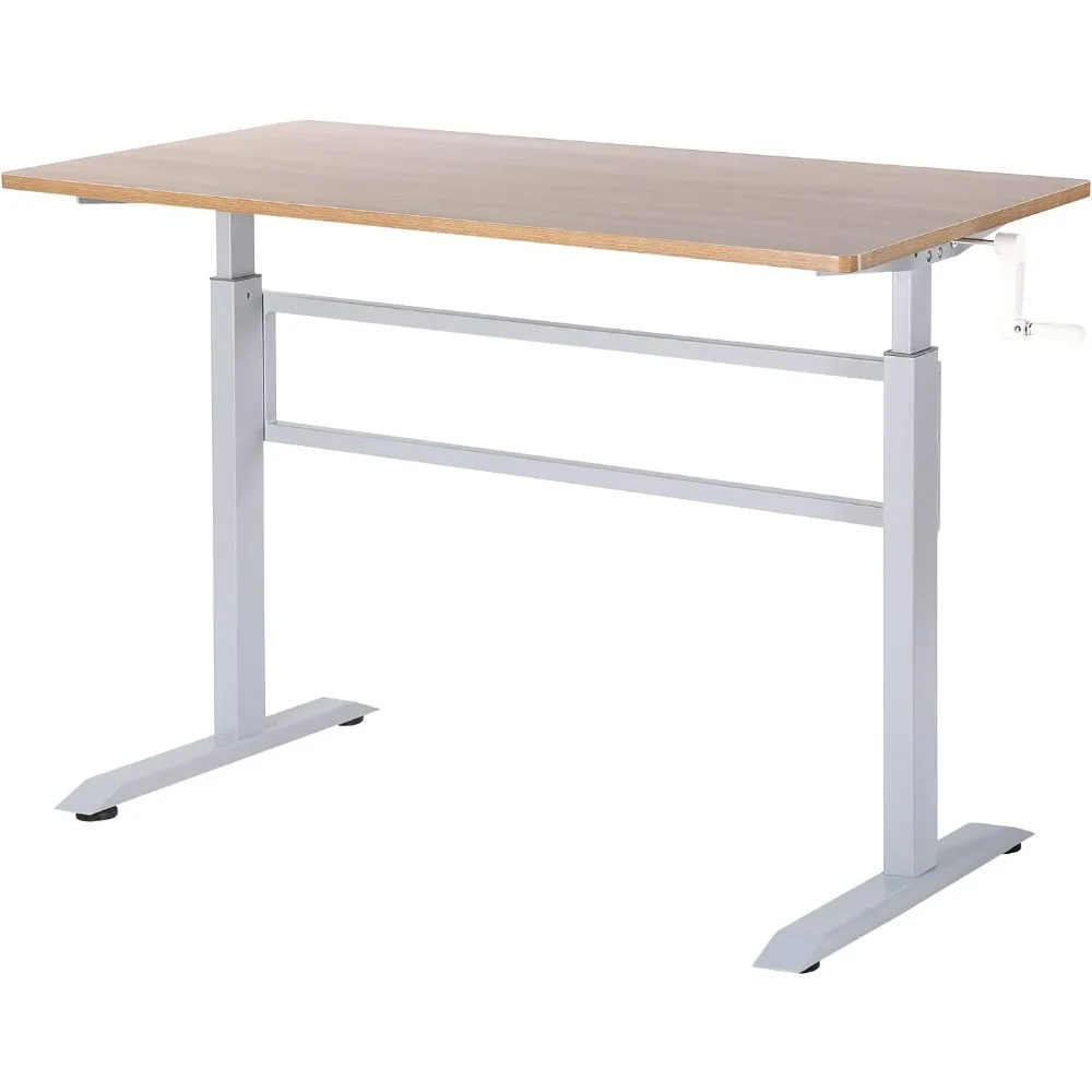 

Manual Standing Desk Adjustable Height Heavy Duty Game, Crank, Adjustable Computer Desks, Manual Stand Up Desk