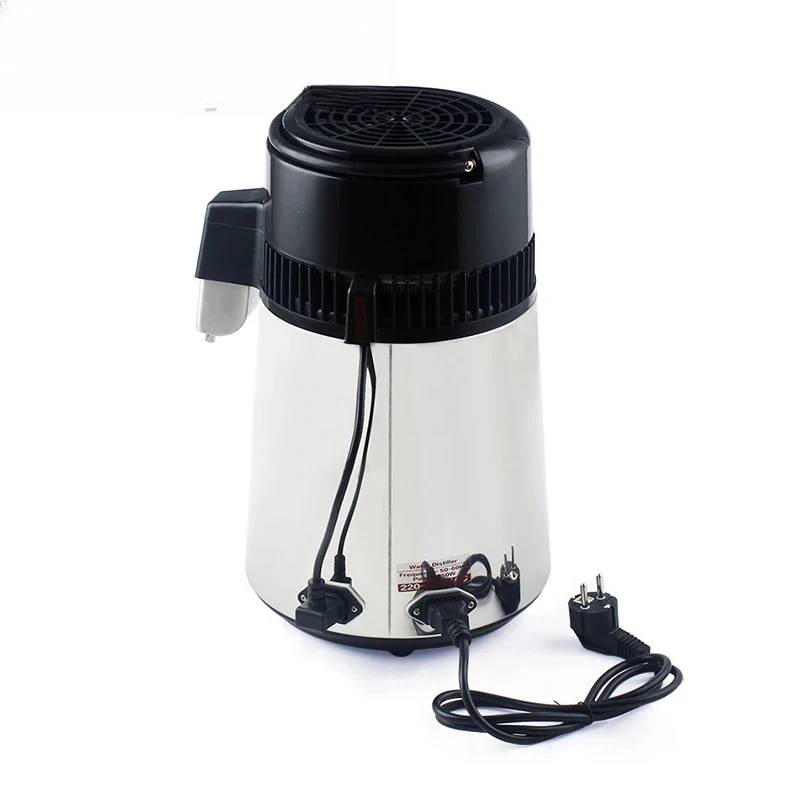 DMWD Pure Distiller 4L Dental Distilled Water Machine Filter Stainless Steel Electric Distillation Purifier Jug 110V 220V
