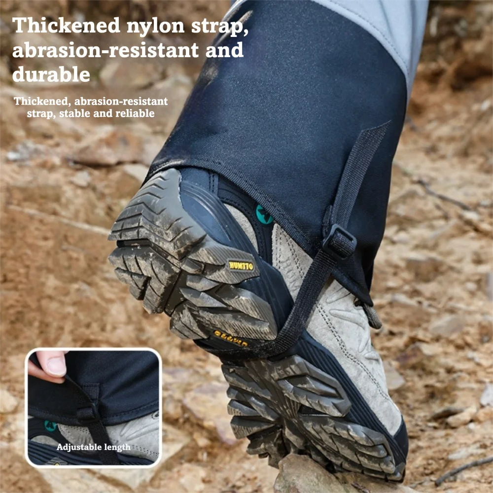 

1 Pair Waterproof Leg Warmers Windproof Adjustable Foot Cover Thickened Wear-resistant Legs Protection Cover