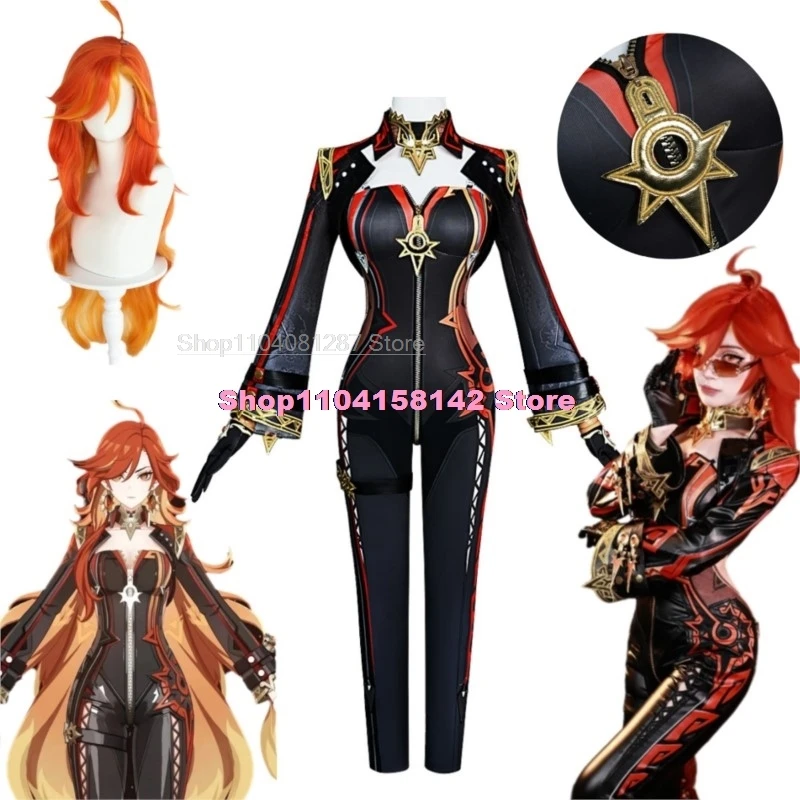 

Genshin Impact Mavuika Cosplay Costume Pyro Archon Game Suit Sexy Uniform Cosplay Costume Halloween Party Role Play Outfit Women