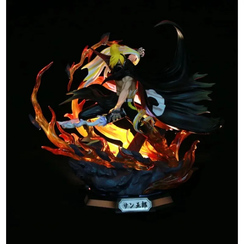 ฟิกเกอร์วันพีซ ซันจิ ขนาด 35 ซม. แบบเรืองแสงได้ หัวเปลี่ยนได้สองแบบ ของสะสมอนิเมะ โมเดลตกแต่งโต๊ะทำงาน ของเล่นเด็ก