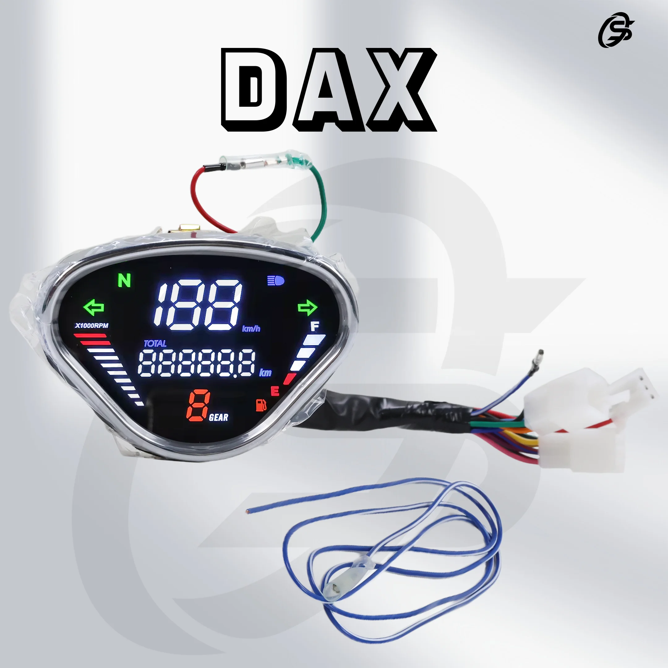 DAX ST70 CT70 LED Speedo Black Speedometer Motorcycles Parts for Honda DAX CT70 ST70 Motorcycle