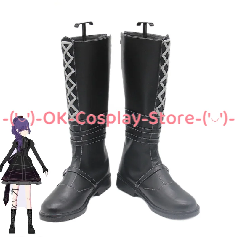 

Asahina Mafuyu Cosplay Shoes Halloween Carnival Boots PU Shoes Game Project Sekai Cosplay Props Custom Made