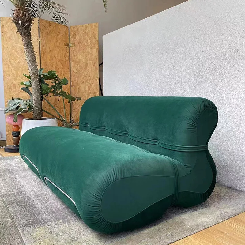 

Minimalist home skin-friendly fabric sofa ins modern minimalist design living room round curved creative sofa