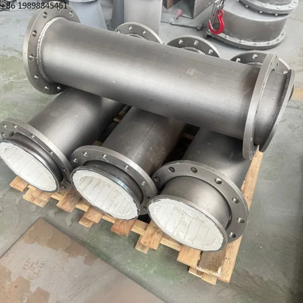 Site Transport Work Wear-proof Connection Pipe With Lined Inner Wall For Bulk Material Conveying And Pipeline Servicing Task