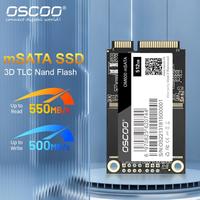 OSCOO Sata3 Msata SSD 512GB 128GB 256GB mSATA SSD Mini Sata Internal Solid State Hard Drive Disk For Laptop Desktop Computer