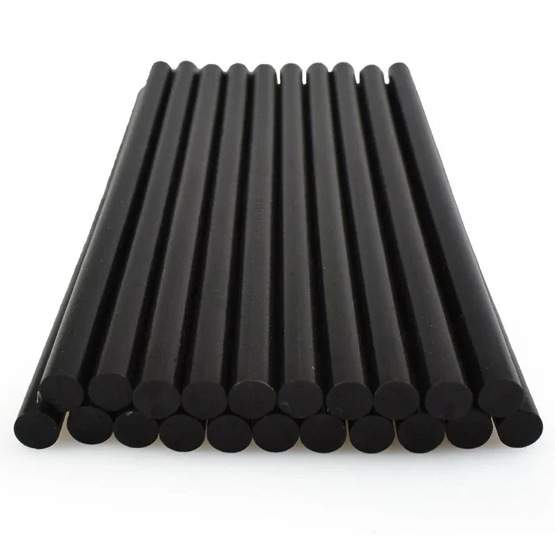 Bâtons de colle de réparation de bosses de voiture sans peinture, bande thermofusible noire, autocollants de carrosserie, 7mm, 10 pièces, 50 pièces