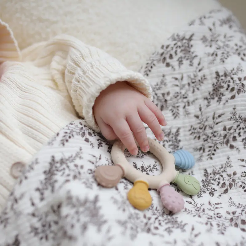 erduo Silicone Baby teether anxiety teething toys 0 12 months chew beads sensory gum relief soother - Image 6