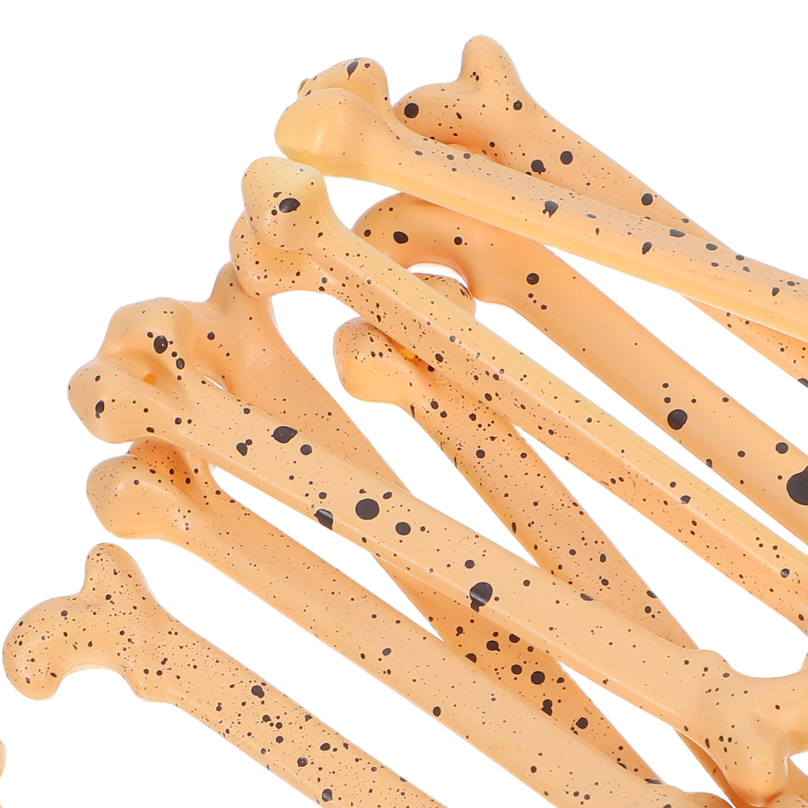 กระดูกจำลองขนาดเล็ก 10 ชิ้น สำหรับตกแต่งงานปาร์ตี้ฮาโลวีน ของตกแต่งบนโต๊ะ งานฝีมือ และบ้านผีสิง