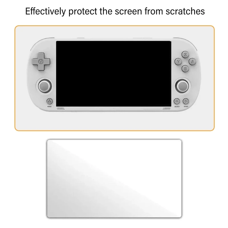 Game Console Organizers Bag & Tempered Glass Screen Protector for Trimui AntiScratch Clear Protector Film