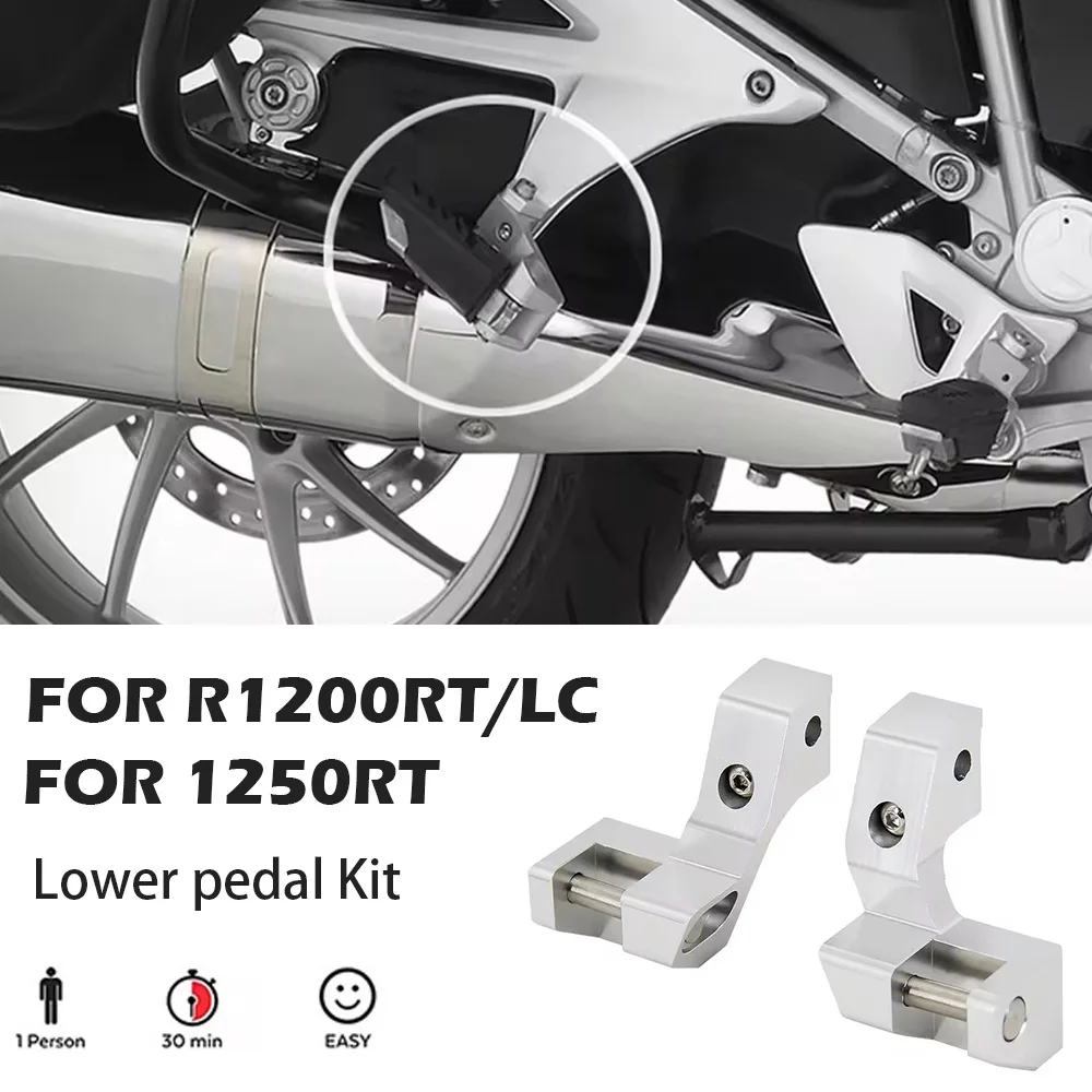 

For BMW R1250RT R1200RT 2005 - 2013 R1200RT LC 2014 - New Motorcycle Passenger Pedal Lowering Kit R 1250 RT R 1200 rt