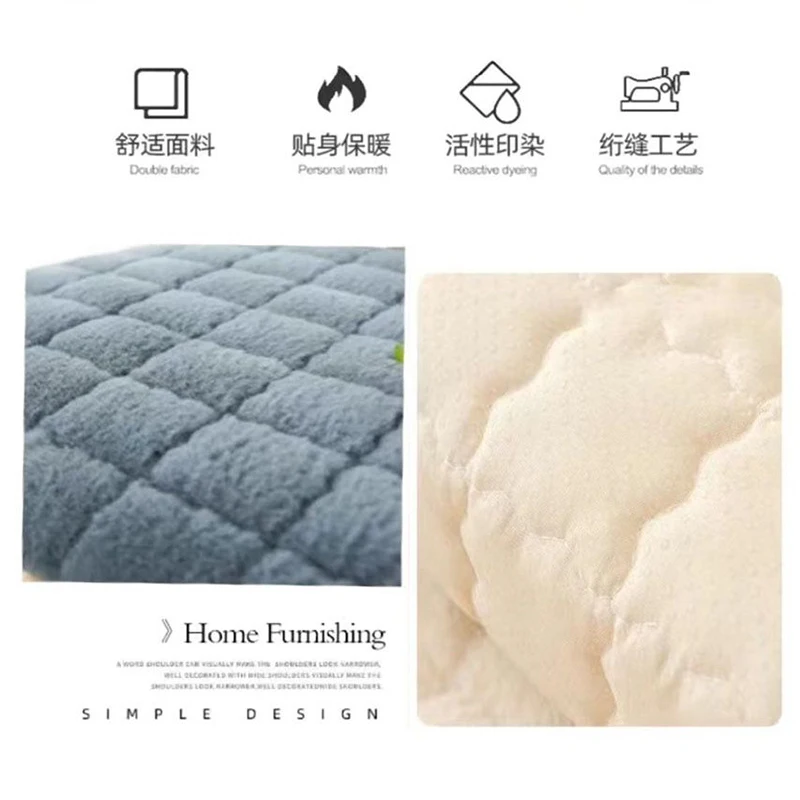 وسادة مقعد قطيفة ناعمة تحافظ على دفء غطاء المطعم غطاء كرسي قابل للتخصيص لمقعد غرفة الطعام مقعد الشرفة #3