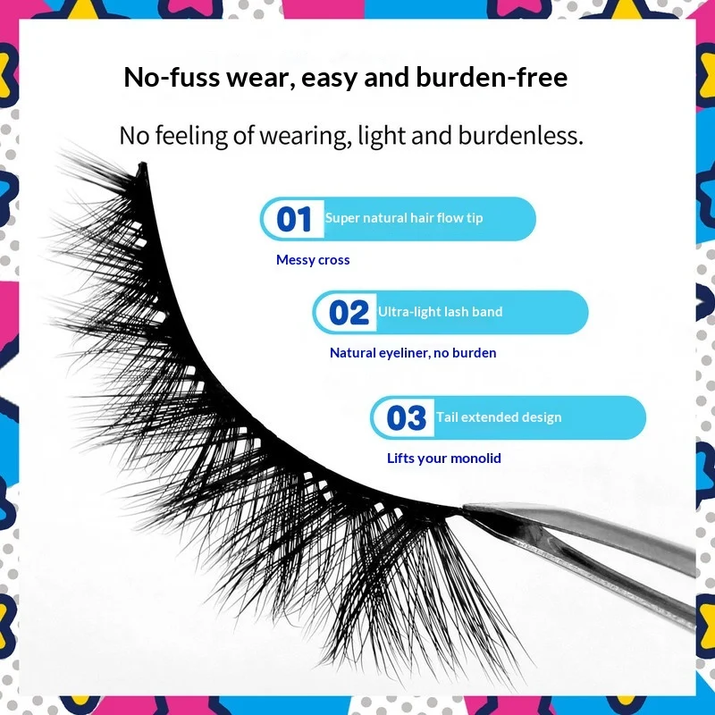 フォックススタイル ネオチャイニーズ 嫦娥 神話上の女神 西洋風 多用途 ソフト セグメント化 上向き キャットアイ 魅惑的な雰囲気のまつげ