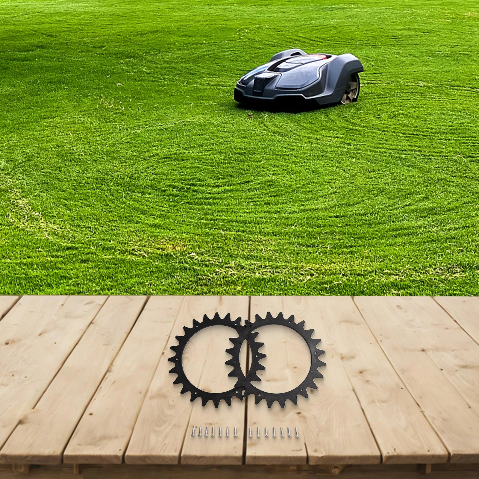 Effortless Maneuverability with 2pc Spikes for Worx For LANDROID Mowing Robot SM Lawnmower 205mm WR165E WR167E