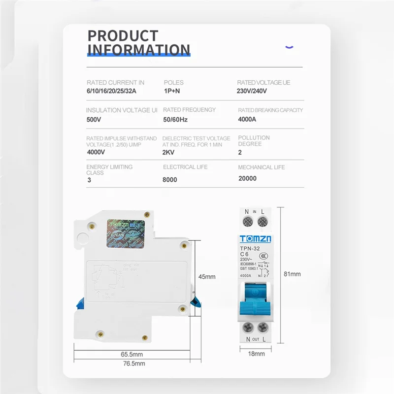 A73P Tpn 1P+N Mini … - image
