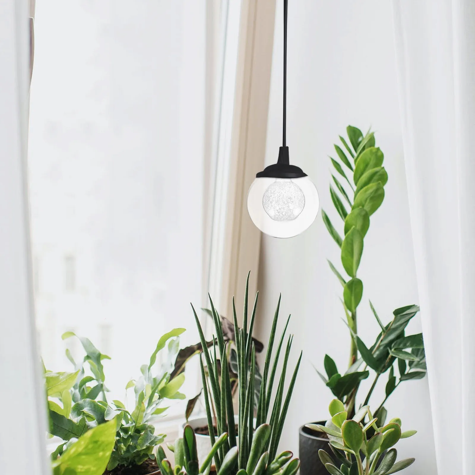 

Стеклянный абажур матовый прозрачный круглый, сменная декоративная деталь для прикроватных и настенных светильников