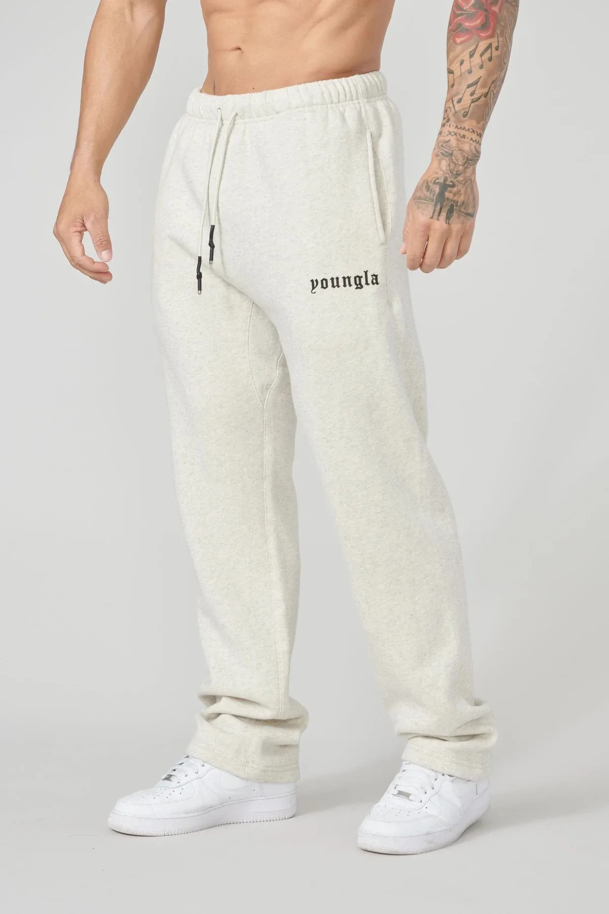 เสื้อผ้าผู้ชายสไตล์ใหม่กีฬาฟิตเนสสบายๆกางเกงวิ่งกลางแจ้งผู้ชาย Sweatpants ผ้าฝ้ายกลางเอวกางเกงชาย