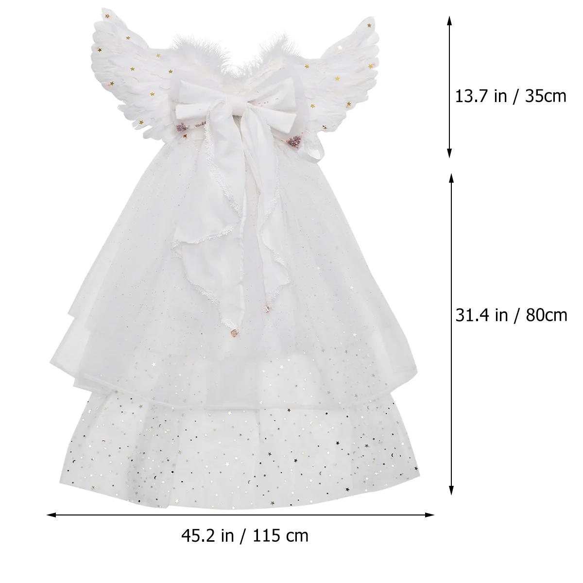 

Girls Gauze Dress Medium Back Bowknot Stage Performance Costume Party Cosplay Birthday Dress Girls Cosplay Skirt