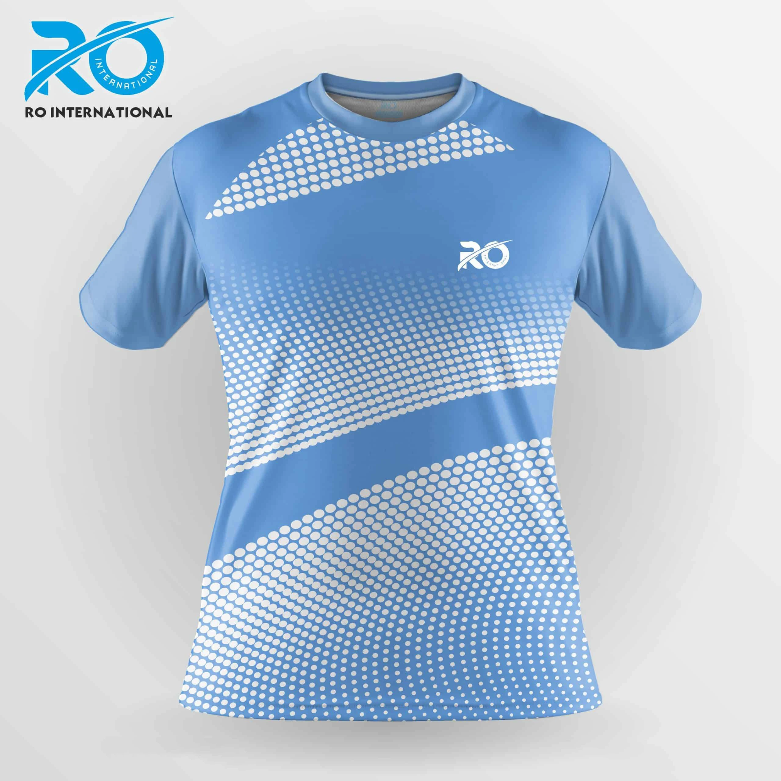 RO Summer Table Tennis Badminton Jersey Quick Dry Breathable Men\'s/Women\'s Short Sleeve Sports Training Gym Crew Neck T-shirt