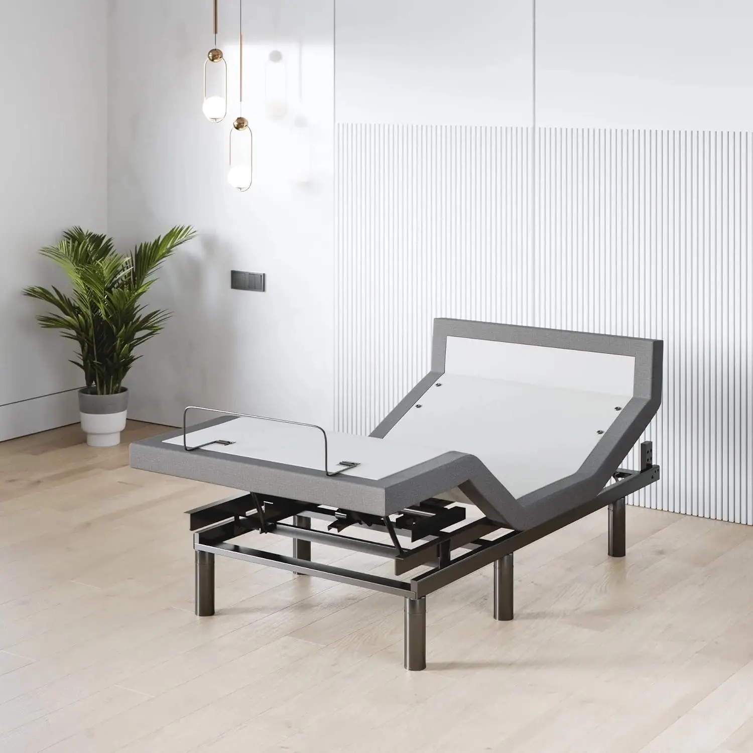 Adjustable Bed Base, Head & Foot Lift, Massage, Under-Bed Lights, USB, Memory, Zero Gravity Smart Frame, Twin XL, Customized