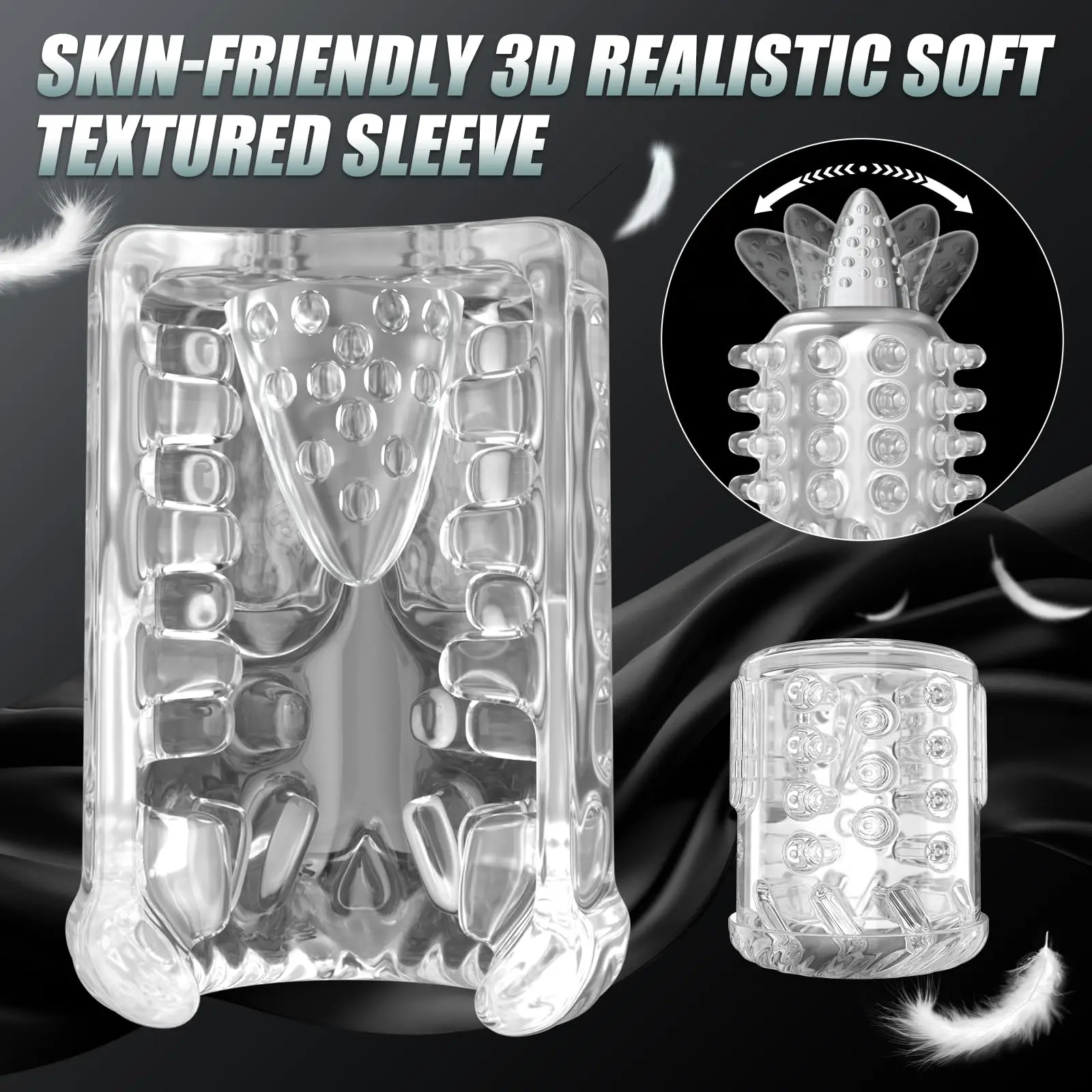 New LCD Automatic Male Mastubator Penis Pump With 7 Vibrating Rotating Thrusting & Licking Modes Pocket Pussy Sex Toys for Men view 6