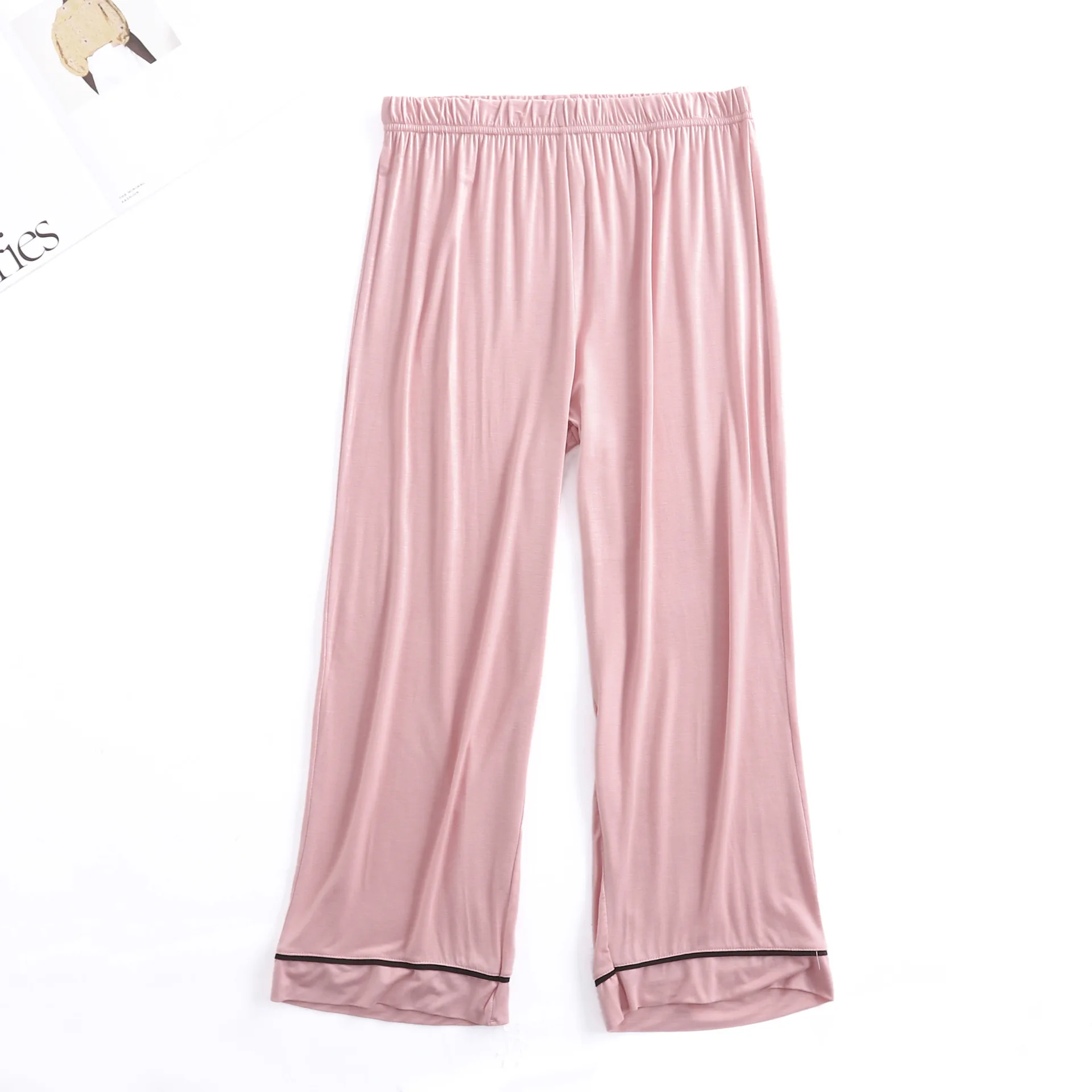 

Comfortable New Sleep Bottom Women Spring New Solid Pajama Long Pants Shorts Modal Casual Soft Daily Homewear Plus Size M-XXL