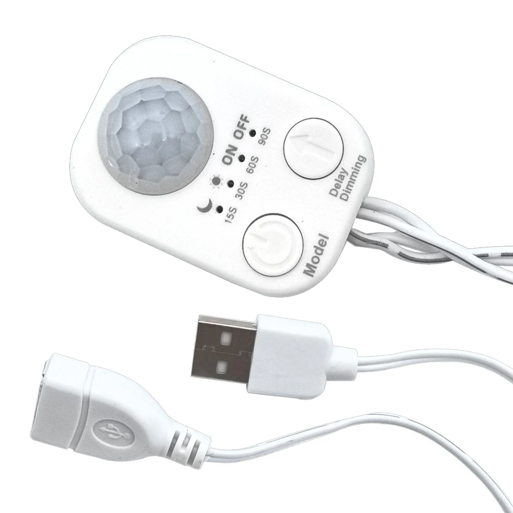 DC 5V-24V USB DC Body Infrared PIR Motion Sensor Switch Human Motion Sensor Detector Switch For LED Light Strip