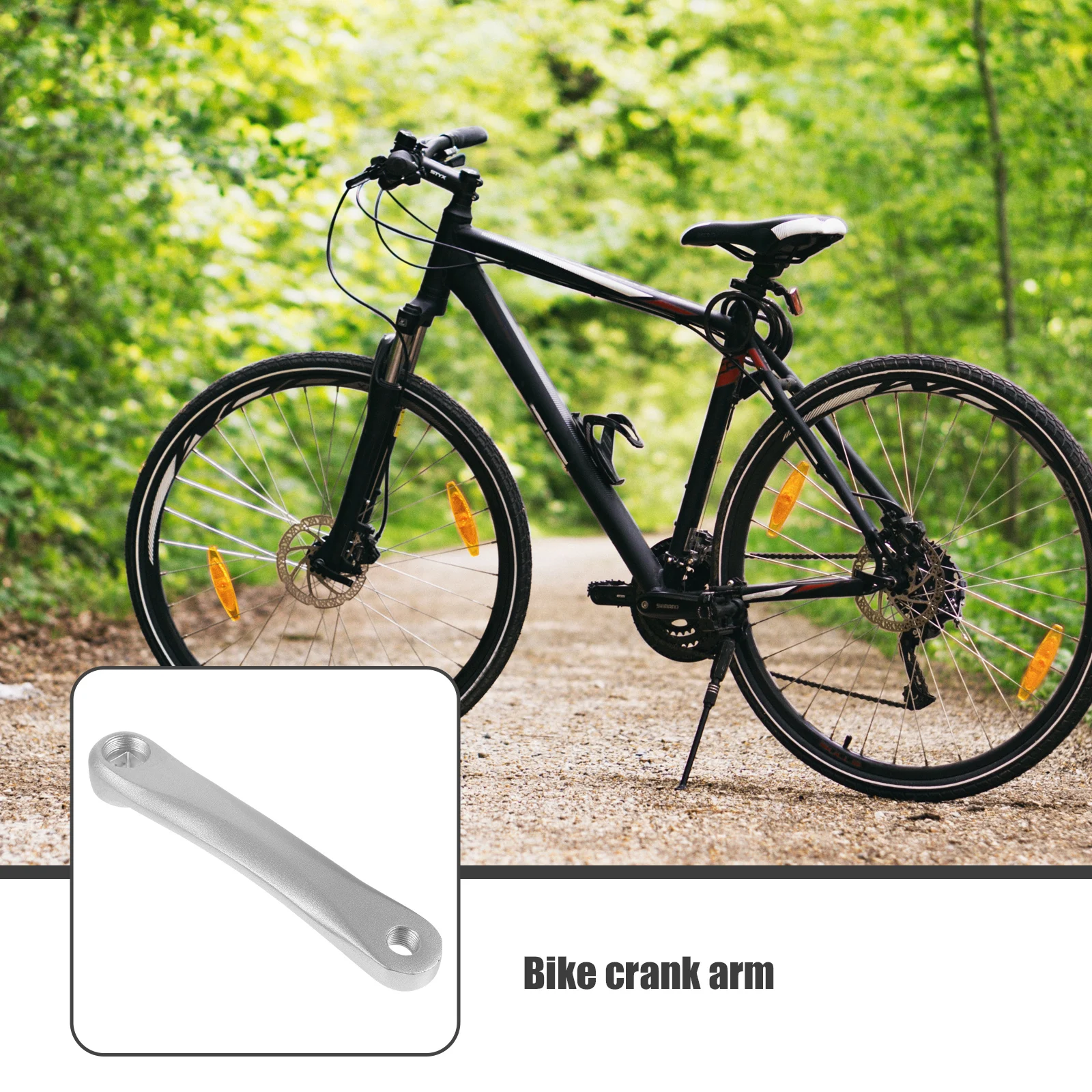 

Aluminum Alloy Crank Arm Replacement Sturdy Left Crank Bike Repair Tool Durable Universal Crankset Bike Parts For Mountain