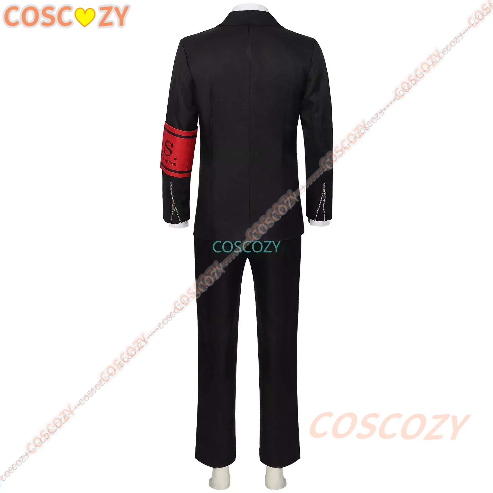 New Game P3 Makoto Yuki Cosplay Costume Wig Gekkoukan High School Uniform Embroidery Black Suit Pants Shirt Daily Wearing Gifts