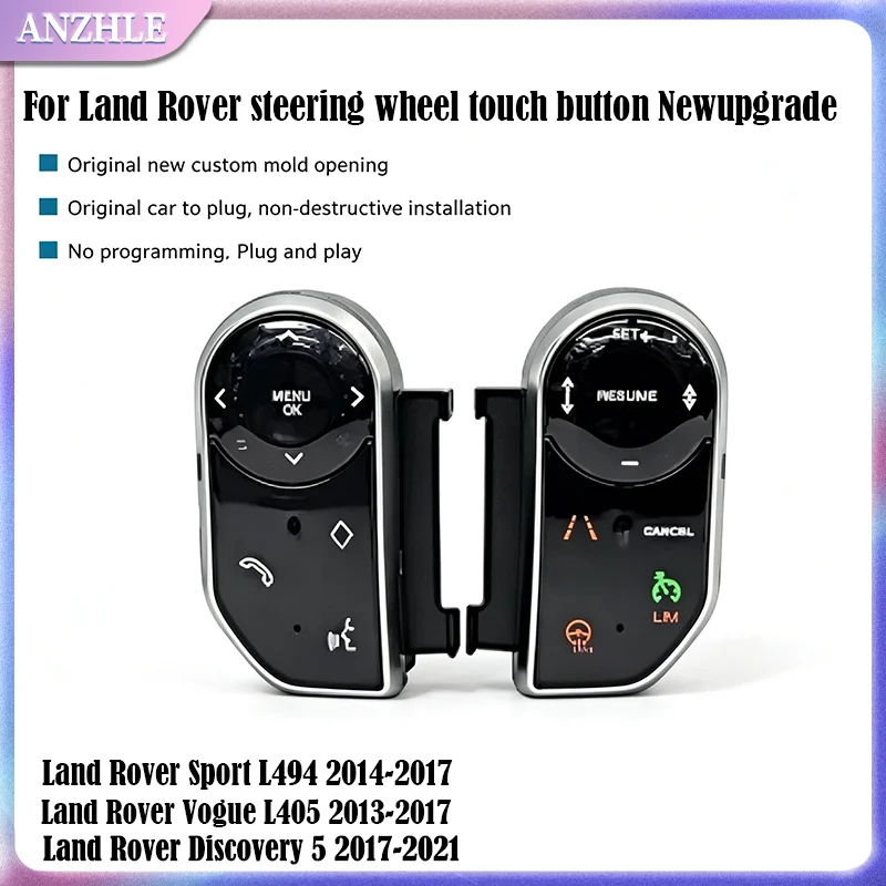 for Car Steering Wheel Buttons Range Rover Vogue L405 Sport L494 for Land Rover Discovery 5 Style Keys Touch Button