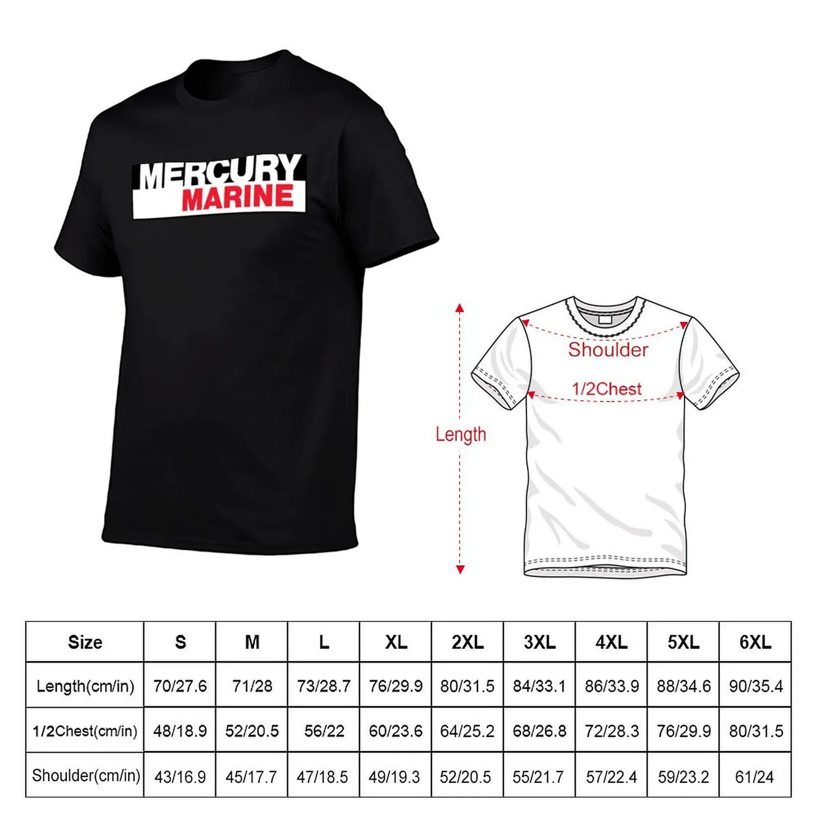 80'S Classic Kiekhaefer Mercury Marine Outboards Logo T-Shirt t shirts for man cotton soft man t shirts cotton T-Shirt