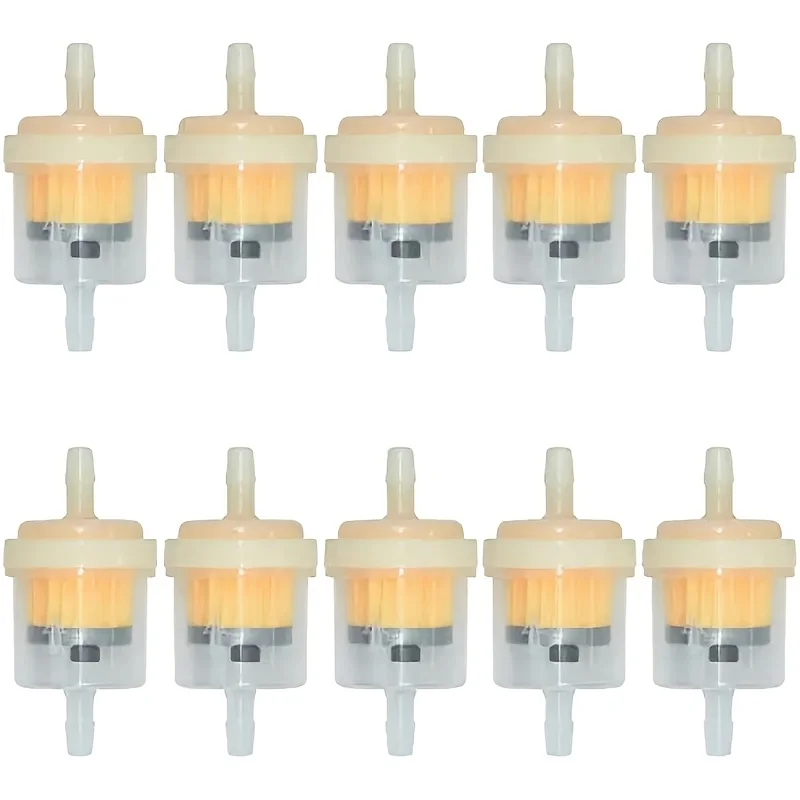Universal 10 unids/set 6mm manguera motocicleta gasolina combustible filtro de aceite para Scooter motocicleta ciclomotor Scooter