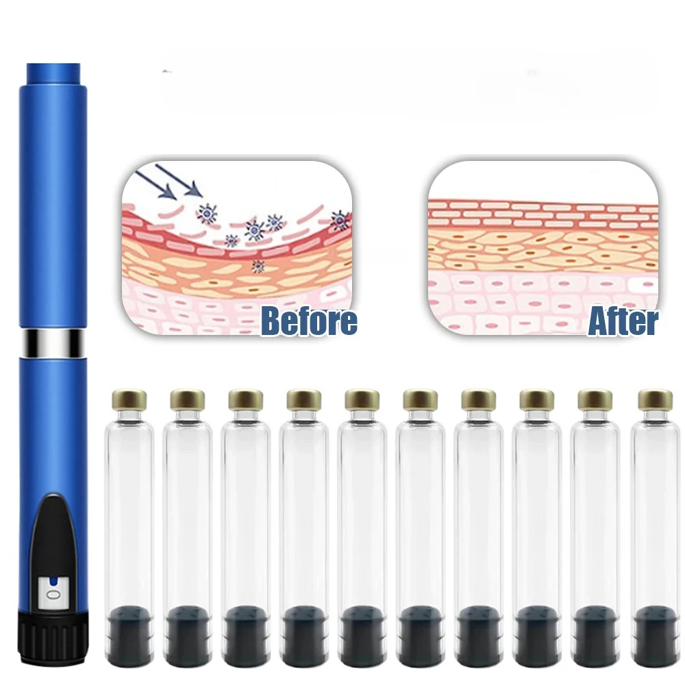 

Magic Pen 10pcs Insulin Cartridges 3ml Empty Cassette Bottle for Lilly Insulin Injection Pen Medical Aesthetics Tattoo Pen